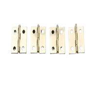 100 pz Viti Cerniera Ferro 4 Fori Ad Angolo Retto Argento/Oro Arredamento FAI DA TE Mobili Mini 18 * 16mm Mestiere(Gold)