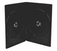 100 QTECX Custodia Doppio DVD SLIM 7MM - Nera
