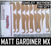 100 Qty Tear Offs Fit Oakley Mayhem Motocross Enduro Goggles Flippers
