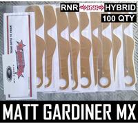 100 Qty Tear Offs Fit RNR Hybrid Motocross Mx Enduro Goggles Flippers