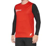 100% R-Core Concept Maglia da bicicletta, nero-rosso, taglia L per maschi
