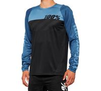 100% R-Core Maglia da bicicletta, nero-blu, taglia M per maschi