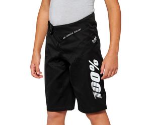 100% R-Core Pantaloncini da bicicletta per giovani, nero, taglia 26 per maschi