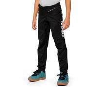 100% R-Core Pantaloni da bicicletta giovanile, Bianco/nero, Taglia 24