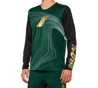 100% R-Core X LE Maglia da bicicletta, verde, taglia L per maschi