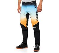 100% R-Core X LE Pantalone bicicletta, nero/blu/giallo, Taglia 38