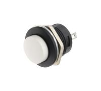 100 R13-507 normalmente aperto interruttore a pulsante con cappuccio rotondo rosso, nero, bianco, giallo, verde, blu AC 6A/125V 3A/250V(WHITE)