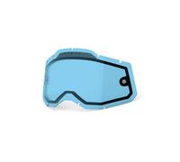 100% Racecraft 2 / Accuri 2 / Strata 2 Dual Pane Vented Lens - Blue Mirror
