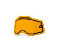 100% Racecraft 2 / Accuri 2 / Strata 2 Dual Pane Vented Lens - Persimmon