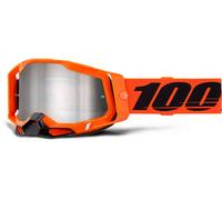 100% Racecraft II Essential Occhiali da motocross, Arancione/Nero