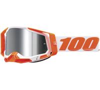 100% Racecraft II Orange Occhiali da motocross, bianco-arancione per maschi