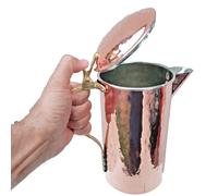 %100 rame 1,5 qt brocca brocca caraffa decanter fatto a mano martellato oro l...