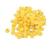 100 ramponi invernali di ricambio, struttura in acciaio per migliorare il piede su sentieri innevati e vialetti (tacchetti gialli)