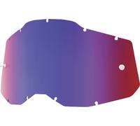 100percent Racecraft/accuri/strata Replacement Lenses Blu Mirror Red Blue/CAT2