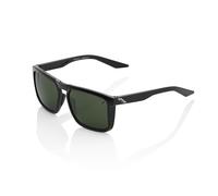 100% Renshaw Glasses - Gloss Black / Grey Green Lens