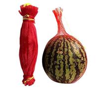 100 reti per meloni e angurie | Reti da appendere per anguria | Reti a rete per melone melone melone con coulisse | amache riutilizzabili per meloni meloni cetrioli coltivazione in giardino