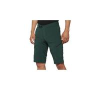 100% Ridecamp Pantaloncini da bicicletta, verde, taglia 38 per maschi