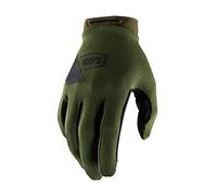 100% RIDECAMP Gloves Army Green/Black - S