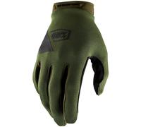 100% Ridecamp Guanti da bicicletta, Verde, Taglia M