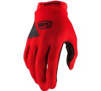 100% Ridecamp - Guanti da uomo MTB MX Offroad, rosso/nero MD