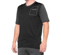 100% Ridecamp, Maglietta Uomo, Black/Charcoal, L EU