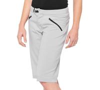 100% Ridecamp Pantaloncini da bicicletta da donna, grigio, Taglia M