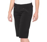 100% Ridecamp Pantaloncini da bicicletta da donna, nero, Taglia XL