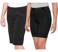 100% Ridecamp Pantaloncini da bicicletta da donna, nero, Taglia XL