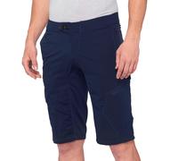 100% Ridecamp Pantaloncini da bicicletta, blu, taglia 34 per maschi