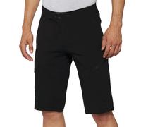 100% Ridecamp Shorts with Liner 2022 Black 36"