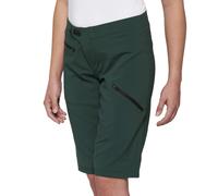 100% Pantaloncini da bicicletta Ridecamp 100 Donna con fodera nera Verde M 2022