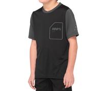 100% Ridecamp Youth Jersey 2022 Black / Charcoal XL