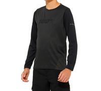 100% Ridecamp Youth Long Sleeve Jersey 2022 Black / Charcoal M