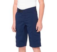 100% Ridecamp Youth Shorts 2022 Navy 28"