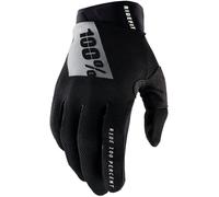 100% Ridefit Guanti da bicicletta, nero, Taglia S
