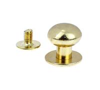 100 Rivetti a manopola Rotonda da 4-10 mm, Viti in Lega, Fibbie a chiodo e Fibbie in Tessuto Adesivo per Borse/Artigianato in Pelle,8 Millimetri