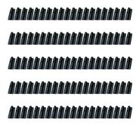 100 robuste clip per terrazza Elementi fissaggio in plastica da 6 mm per tavole terrazza in composito Nascondi clip fissaggio con viti Design Connessione per terrazza