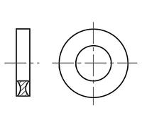 100 rondelle rotonde M6/BN1078 1405365 M6 D=12,7 mm h=3,5 mm poliammide BN 1078