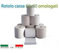 100 ROTOLI TERMICI MM. 80 X 80 METRI - CARTA CERTIFICATA DI ALTA QUALITA'