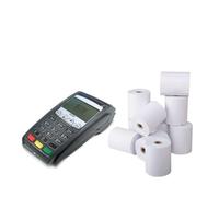 100 ROTOLI TERMICI POS CASSA 57X20X12 ROTOLINI CARTA OMOLOGATA BANCOMAT ROTOLO
