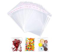 100 sacchetti cellophane trasparenti per biscotti, biglietti auguri, buste, immagini (11,5 x 16,5 cm)
