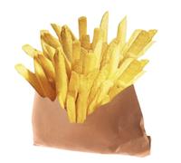 100 Sacchetti di carta kraft per patatine fritte / Sacchetto di carta kraft anti-grasse / Sacchetto di carta kraft per snack / Sacchetti kraft da 12 cm x 12 cm, perfetti per servire i tuoi prodotti