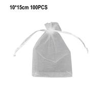 100 Sacchetti di Organza Festa Matrimonio Regalo Caramelle Gioielli Borsetta L S