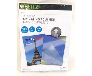 100 SACCHETTI DI PLASTICA A CALDO LEITZ 100 MICRON A4/A3