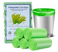 100 sacchetti di spazzatura organici 30L, sacchetti di spazzatura per bidoni del compost 5 rotoli 100 pezzi sacchetti per rifiuti biologici e biodegradabili per la cucina