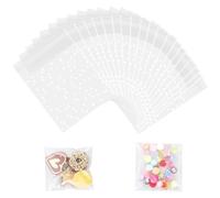 100 sacchetti in cellophane per dolci, 10x15 cm, autoadesivi, piccoli sacchetti di plastica per cera e sapone, cioccolatini, biscotti e caramelle (10x15 cm)