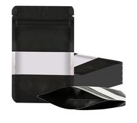 100 sacchetti in Mylar antiodore, sacchetti richiudibili per alimenti trasparenti