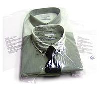 100 sacchetti in plastica trasparente autosigillanti per indumenti, con avviso di sicurezza, richiudibili, in polipropilene, per vestiti, magliette, camicie, imballaggi postali (20,3 x 25,4 cm)