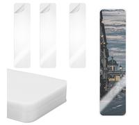 100 sacchetti per laminazione per segnalibri, 20 x 4 cm, buste trasparenti per laminatori a caldo, buste trasparenti per segnalibri, per amanti dei libri, laminatrici per amanti della natura,