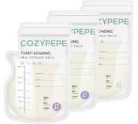 100 sacchetti per latte materno da 250 ml, con beccuccio versatore, con sensore di temperatura, per un comodo allattamento al seno, senza perdite, presterilizzati per congelatore